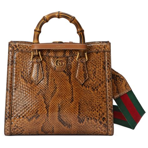 gucci brown python skin capri|Gucci Python Bag .